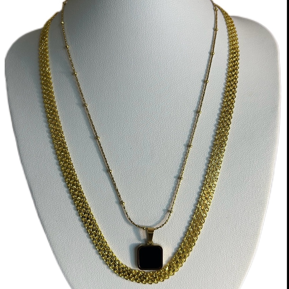Double Necklace Set